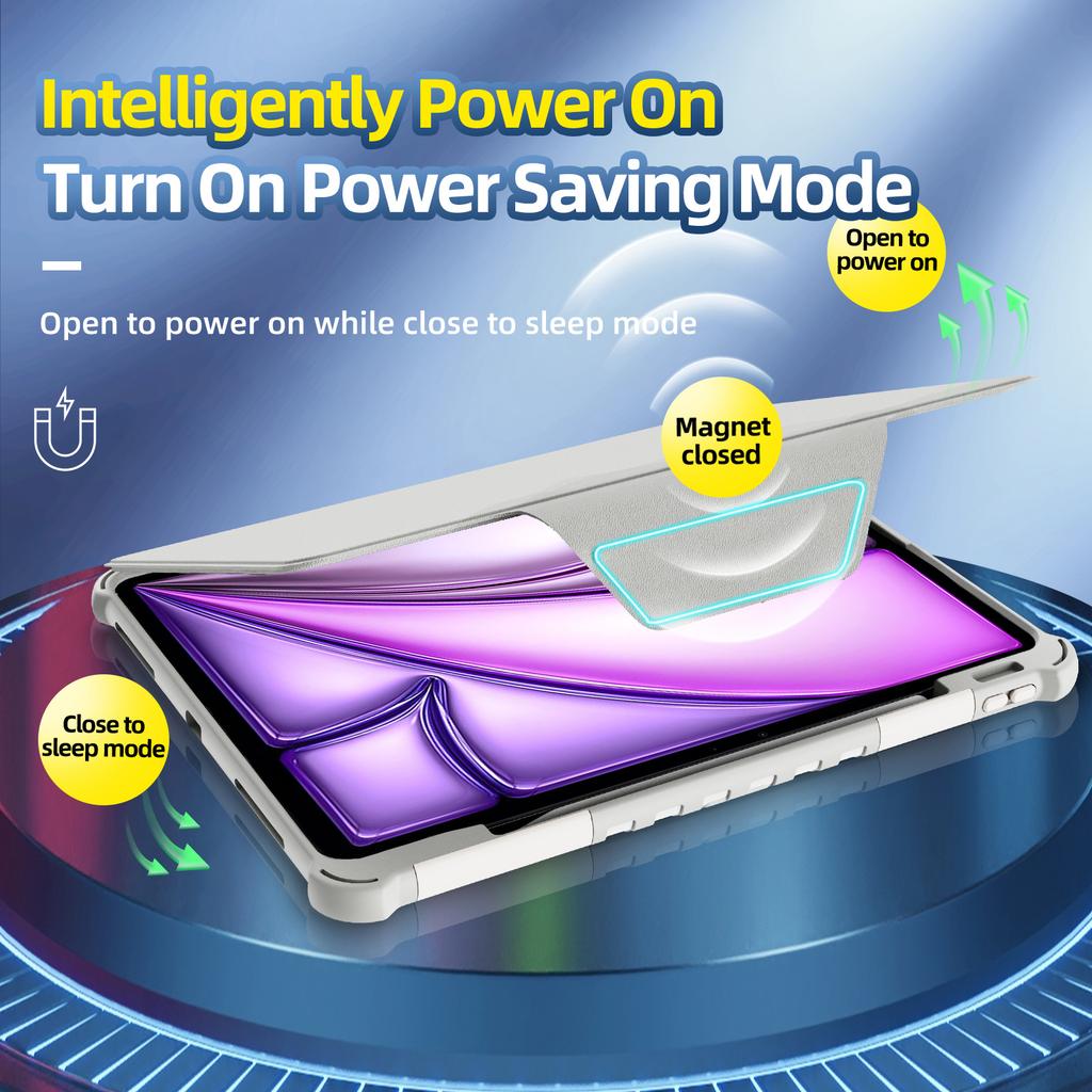 Rotatable Stand Case for IPad Air 13 2026 M4 2025 M3 2024 M2 4 5 Pro 13 2025 M5 2024 M4 12.9 2018-2022 3rd 4th 5th 6th Gen Cover