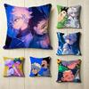 HHunter Hunter GGon KKillua Pillow Case Square DoubleSided Sofa Cushion Cover Bedroom Bedside Pillow