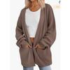 Women S Long Knit Cardigan V Neck Loose Fit Sweater Coat