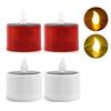 Solar Led Candles Simulation Flameless Outdoor Rechargeable Candles Waterproof Terrace Lamp for Garden Party Halloween Decor