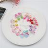 7 Pairs Mini Lovely Ear Clips For Girls Hypoallergenic No Piercing Plastic Earrings For Kids With Pain -Resistan