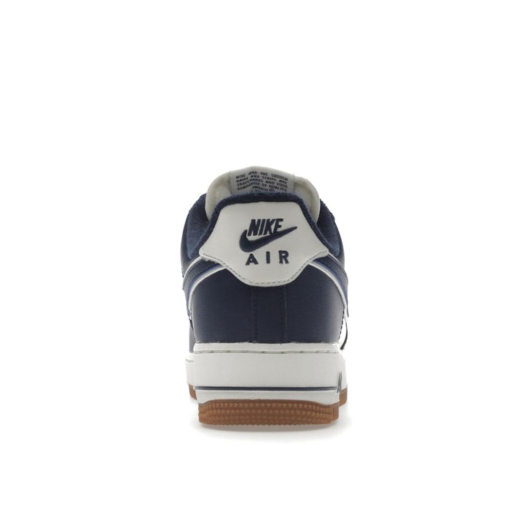 Nike Air Force 1 07 LV8 College Pack - Midnight Navy Herren Sneakers Blau Segel Mittel-Gummi-Braun DQ7659-101