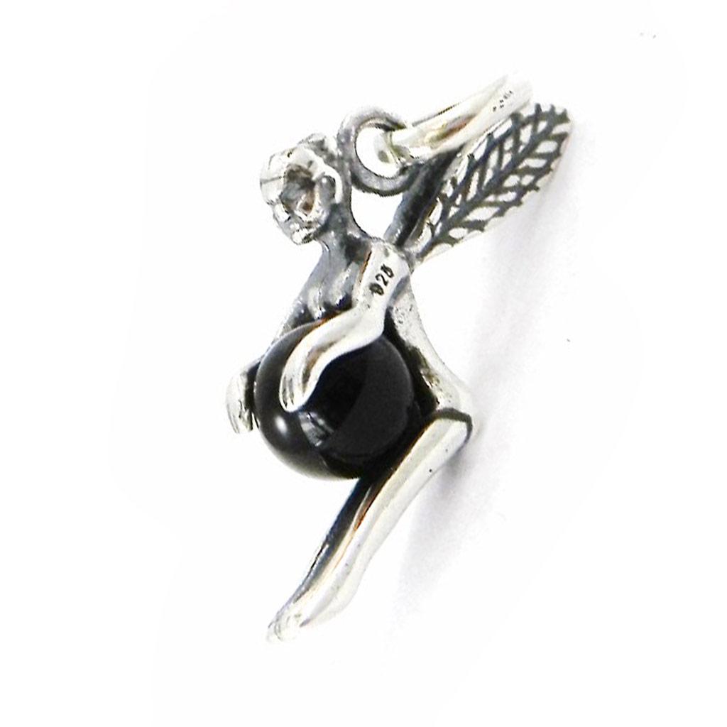 

Les Trésors De Lily [D7009] - Серебряный кулон из оникса «Тинкербелл»