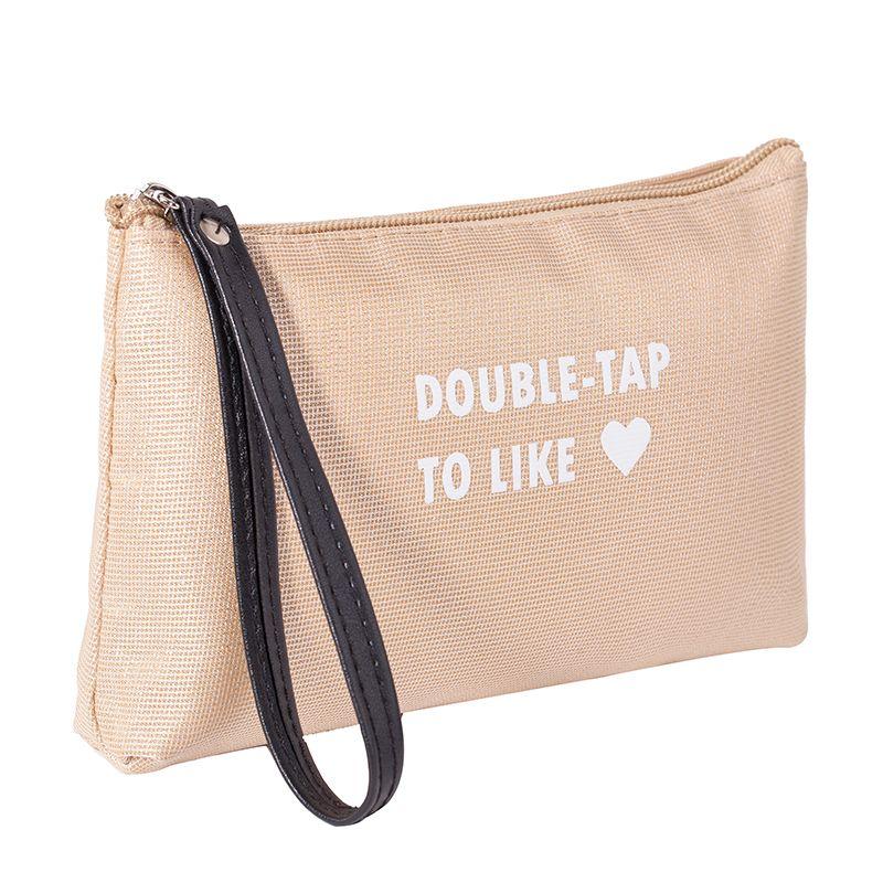 

Простая косметичка с буквами, водонепроницаемая дорожная косметичка, портативный кошелек для выхода в свет, женская косметичка для губной помады