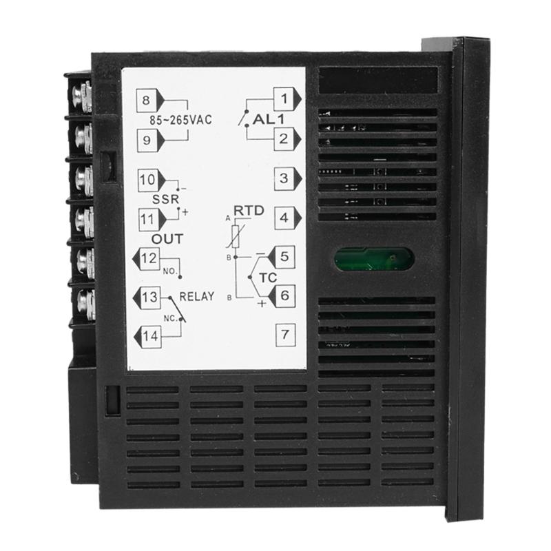 SSR Output PID Thermostat Temperature Controller ℃/℉ Fit for Universal Thermocouple Pt100 RTD Waterproof MC401 85-265VAC