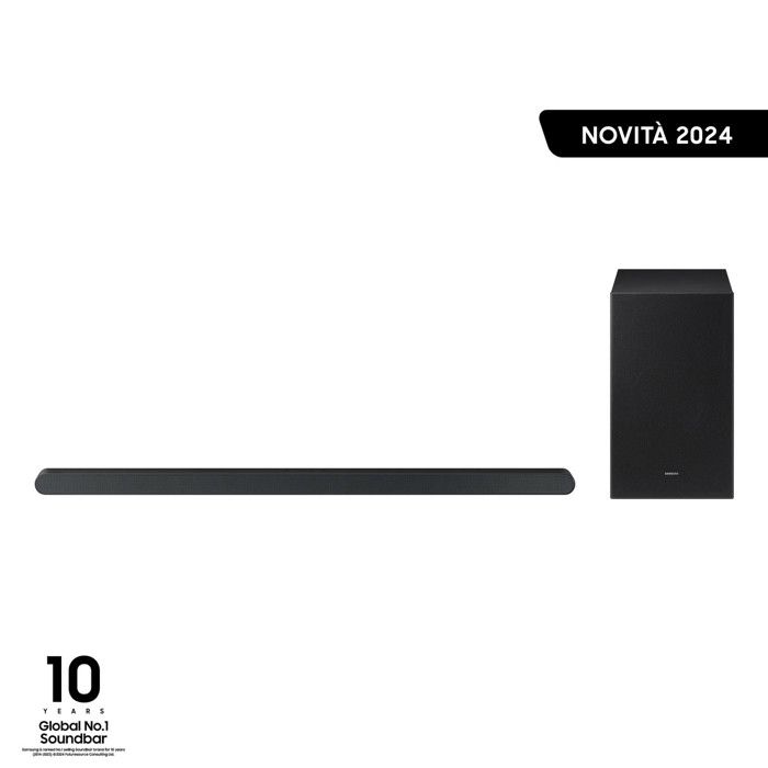 Samsung Soundbar HWS700DZF Svart 3.1 Kanaler 7 Høyttalere Dolby Atmos Trådløs Subwoofer