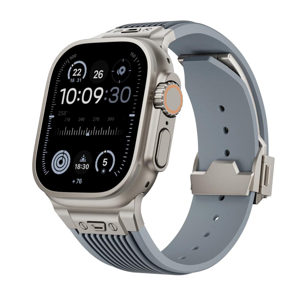 Silikonový sportovní řemínek pro Apple Watch Band řady 9 8 7 6 5 4 SE Ultra 2/1 49mm 45 44 42 41 40 38mm Gumový náramek Correa Pás