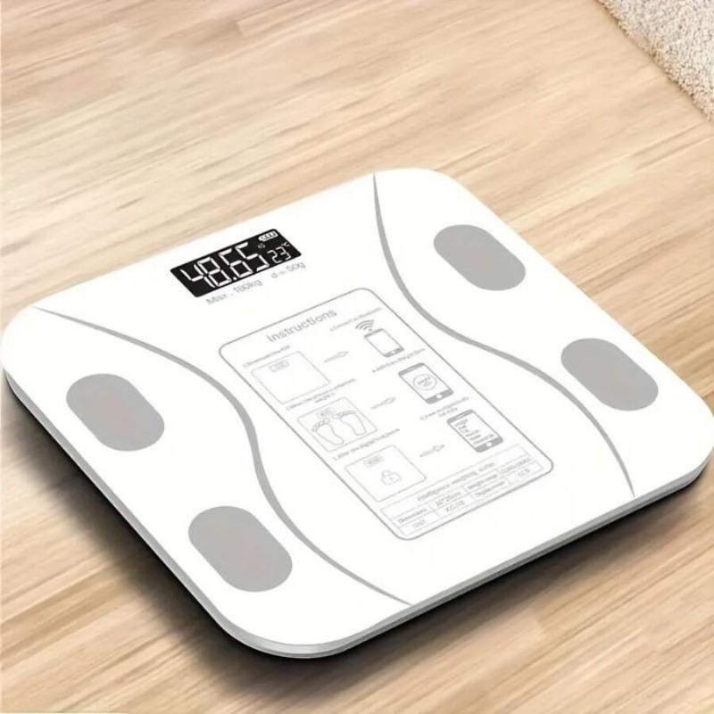 Smart Body Fat Scale with App - Digital Bathroom Weight Scale, Body Composition Analyzer with BMI, Muscle Mass, LED Display