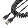 StarTech.Com 50cm USB To USB-C Cable - Heavy Duty Braided USB USB-C Cord - Robust Aramid Fiber USB-A To USB-C Cable