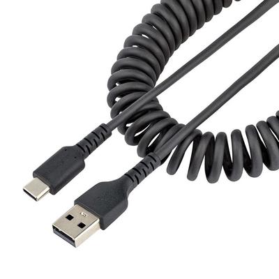 StarTech.com 50cm USB To USB-C Cable - Retractable Heavy-Duty USB USB-C Cord - Robust Aramid Fiber USB-A To USB-C Cable