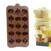 Halloween Pumpkin Chocolate Mold Kawaii Pumpkin Ghost Silicone Mold 15-Cavity Resin Crafts Ice Cube Candy Jelly Mould Cake Tool
