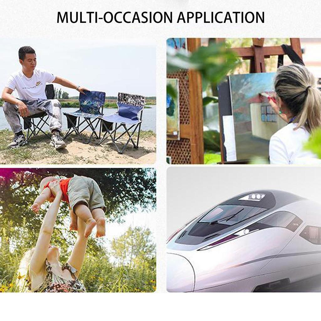Robuster Oxford-Stoff Metall-Klappstuhl Tragbarer Camping- und Picknicksitz Stabiler Selbstfahrertourismus- und Angelstuhl