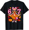 67 Thanksgiving Meme Leopard Bow Funny Women Unisex T-Shirt