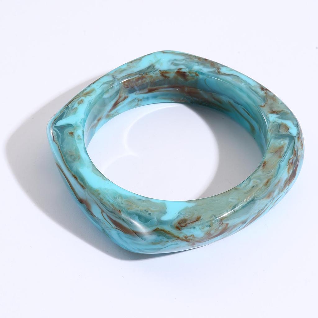Europese & Amerikaanse Retro High-End Semi-Transparant Ovaal Hars Armband voor Meisjes