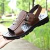 Men Shoes Sandals Cowhide Shoes Leather Antiskid Sandal Men's Shoes Sandalias Hombre Chaussure Homme Sandalias Planas Zapatos