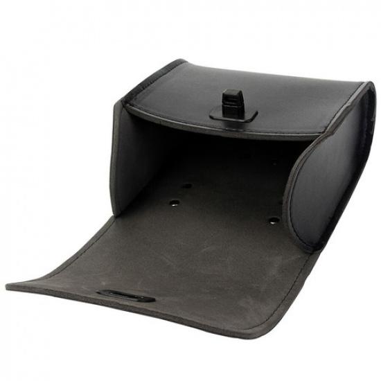 Universal PU Leather Bar Mount Luggage Saddle Bag Motorcycle Bicycle Tool Pouch