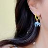 Acrylic Zinc Zinc Alloy Elephant Pumpkin Stud Earrings Halloween Halloween Pendant Jewelry  Girl