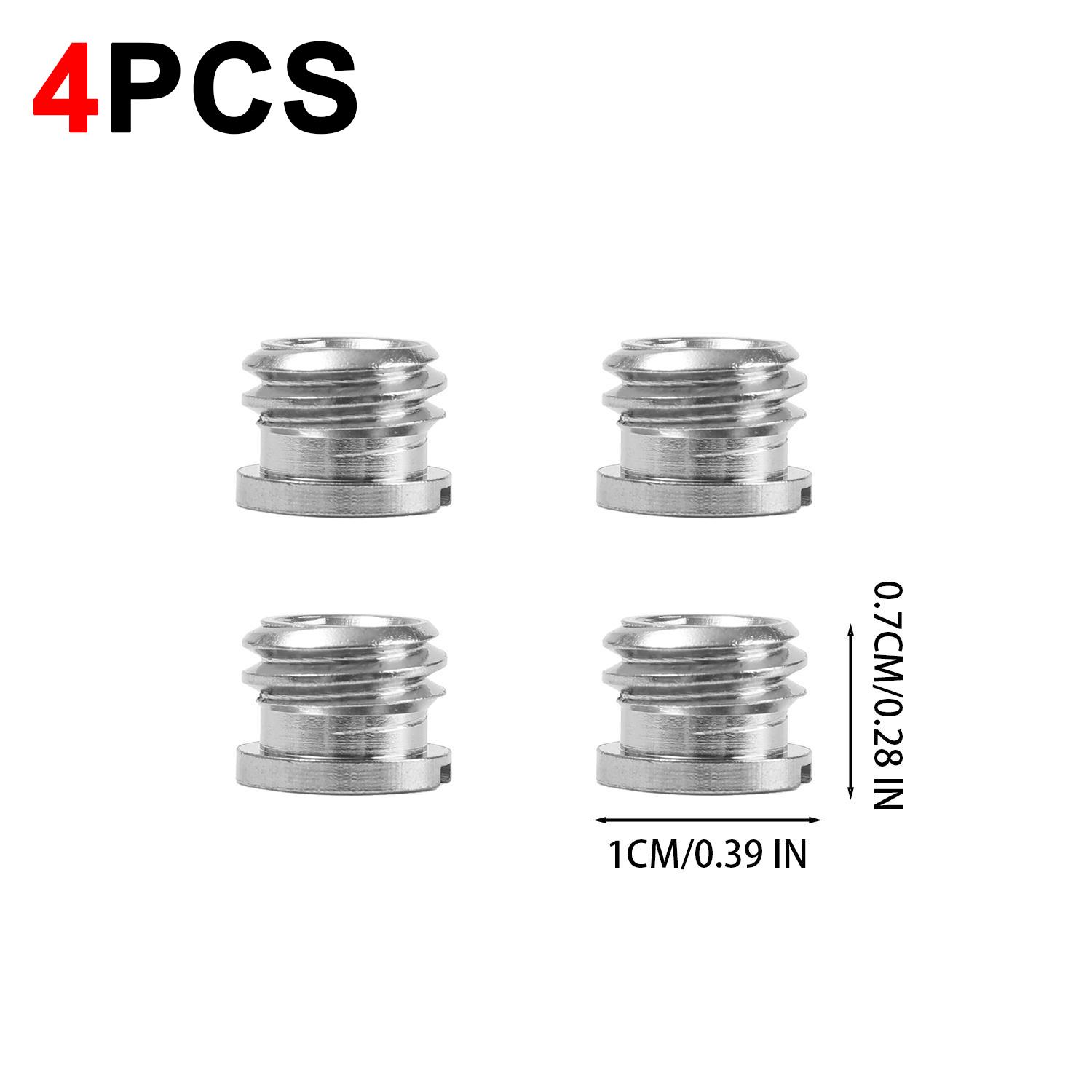 1/4 To 3/8 Camera Tripod Thread Adapter Convert Nut Screw Adapter for Tripods Monopods Ball Heads Light Stands DSLR Camcorders