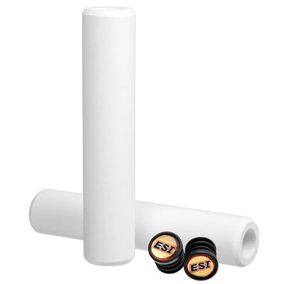 ESI Grips Edge MTB 30mm Outer Diameter X 130mm Length Racer's Grips, CESGRREWH, White,
