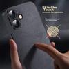 IPhone 16 Plus Case, Apple 16 Plus Protective Cover, Full Lens Protection, Soft, Simple Luxury Outer Case, Shockproof,n, Leather Cover, Black