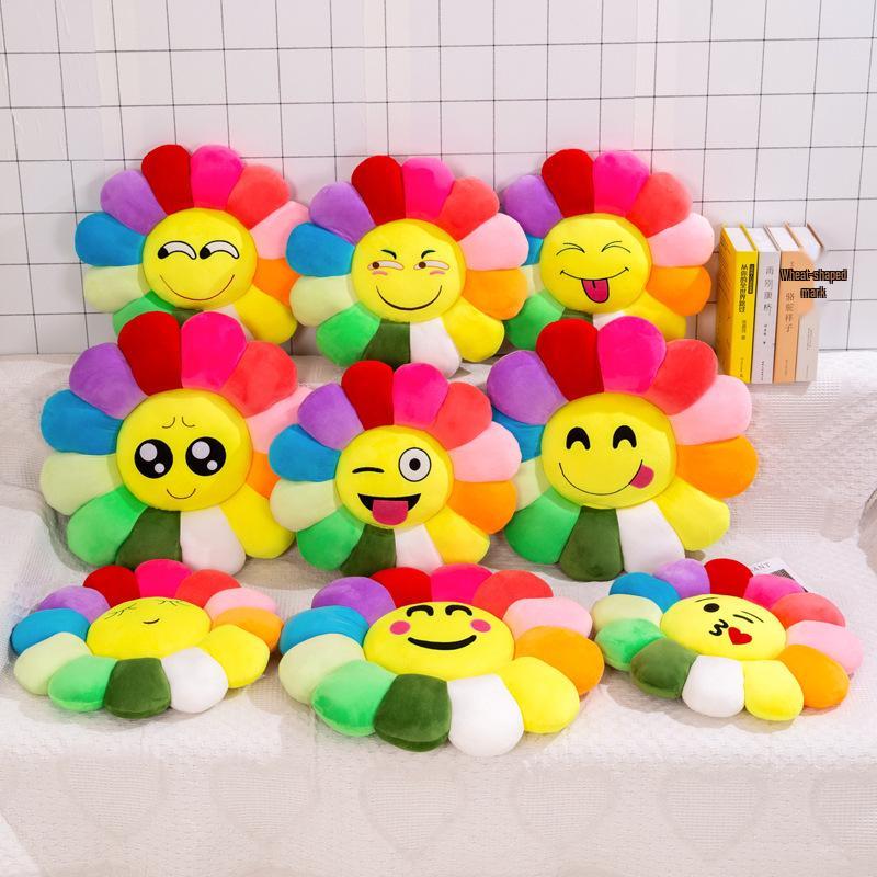 Sunflower Lumbar Pillow: Colorful Student Chair and Sofa Cushion