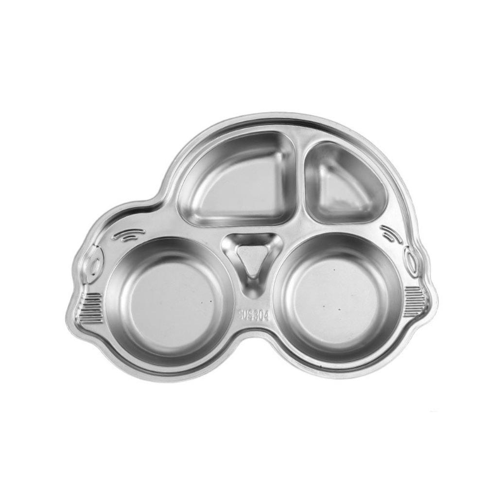 Cartoon Pattern Children's Dinner Plate Divided Snack Tray Tableware Food Feeding Dishes  Gift