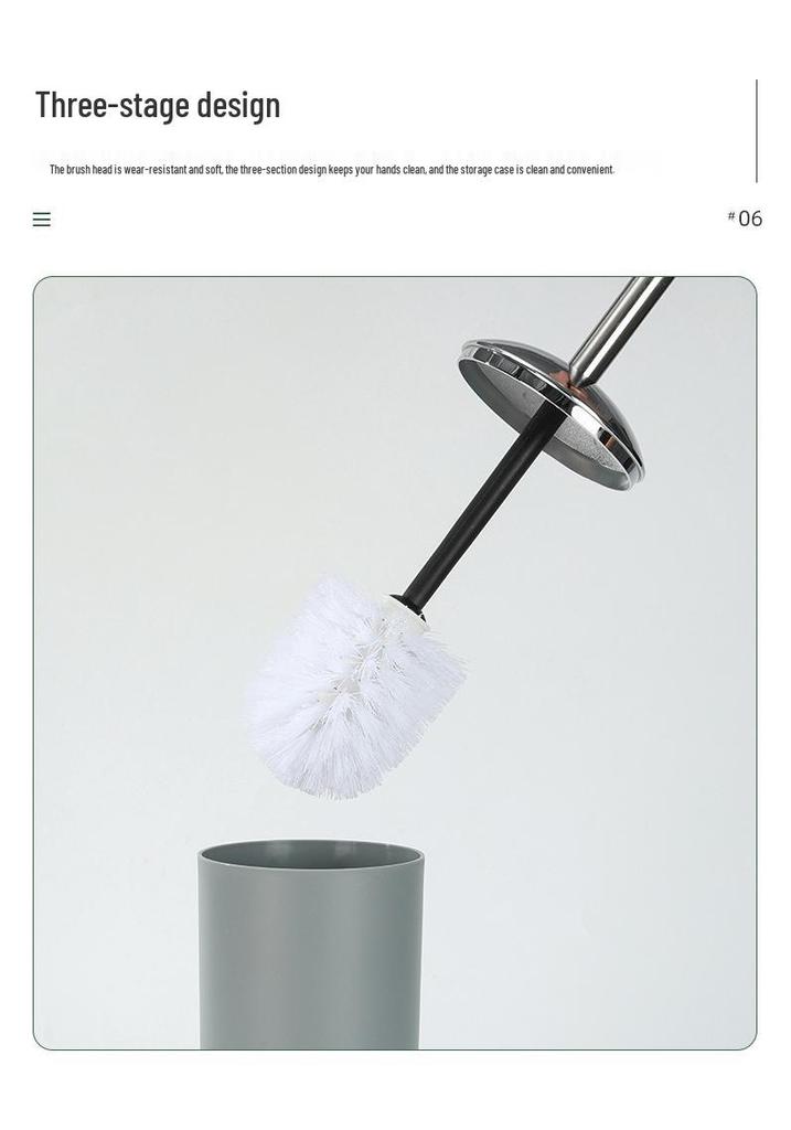Bathroom Essentials: 6-Piece Set with Toothbrush Holder, Soap Dish, Toilet Brush, and Trash Can