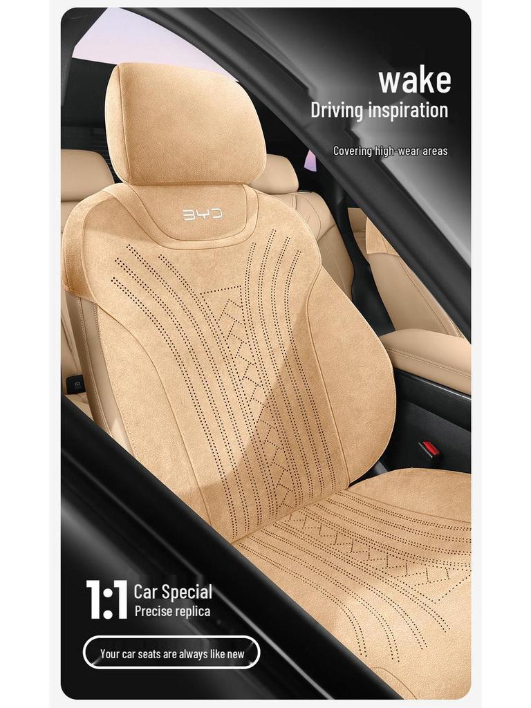 All-Season Breathable Seat Covers for 25 BYD Qin Plus Intelligent Driving Edition Cars