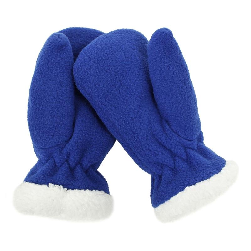 Solid Color Gloves Warm Full Finger Mitten Simple Winter Outdoor Gloves Fuzzy Plush Gloves for Boys Girls Multi Size