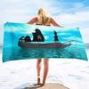 Pirate Ship Sand Free Beach Towel Swimming Pool Ultra Light Towel Sand Free Beach Towel Ultra-Fine Fiber