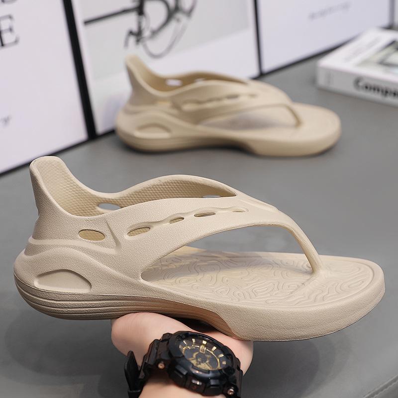 

Стильные мужские шлепанцы с закрытой пяткой, с открытым носком, для улицы, повседневные сандалии из ЭВА, для дома, с мягкой подошвой, нескользящие тапочки 44-45