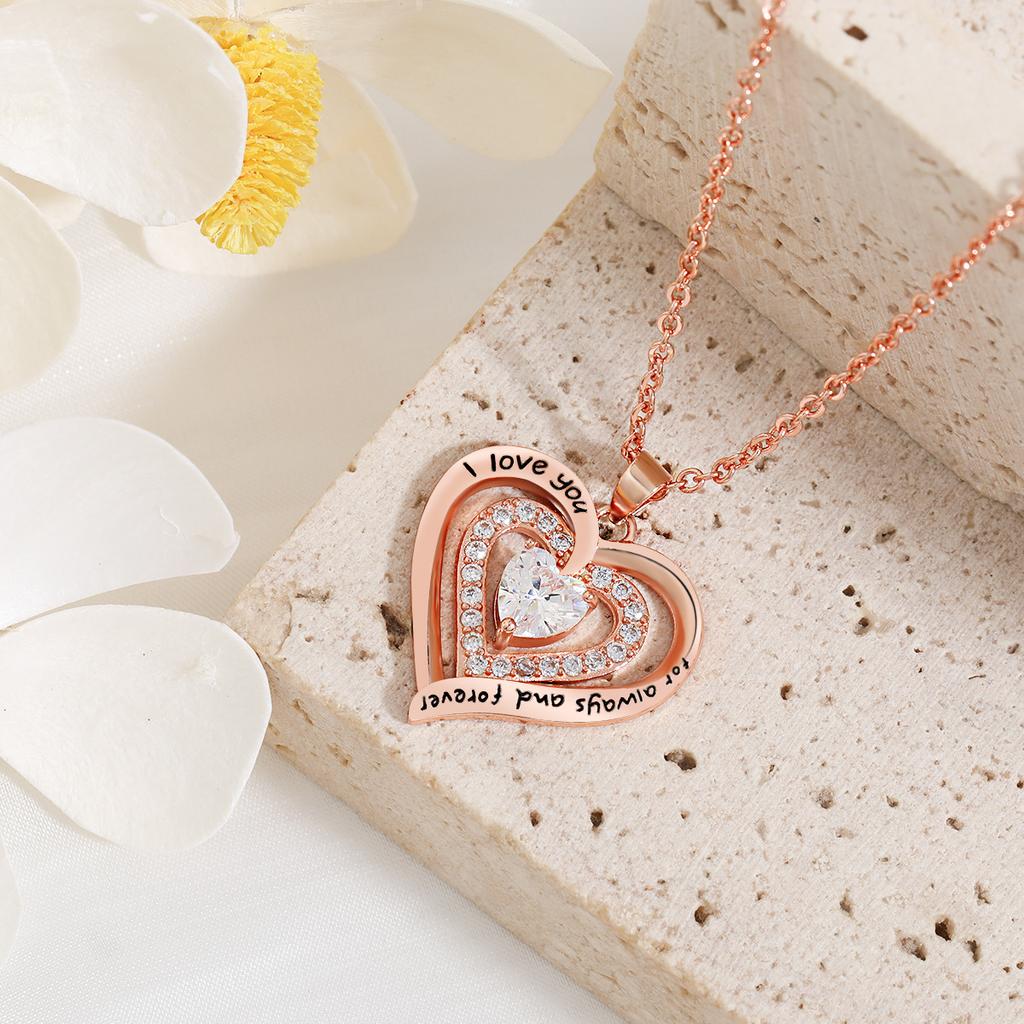 Tolv stjerners stein fersken hjerte halskjede kvinne farget svart brev kjærlighet hjerte hjerte hjerte halskjede