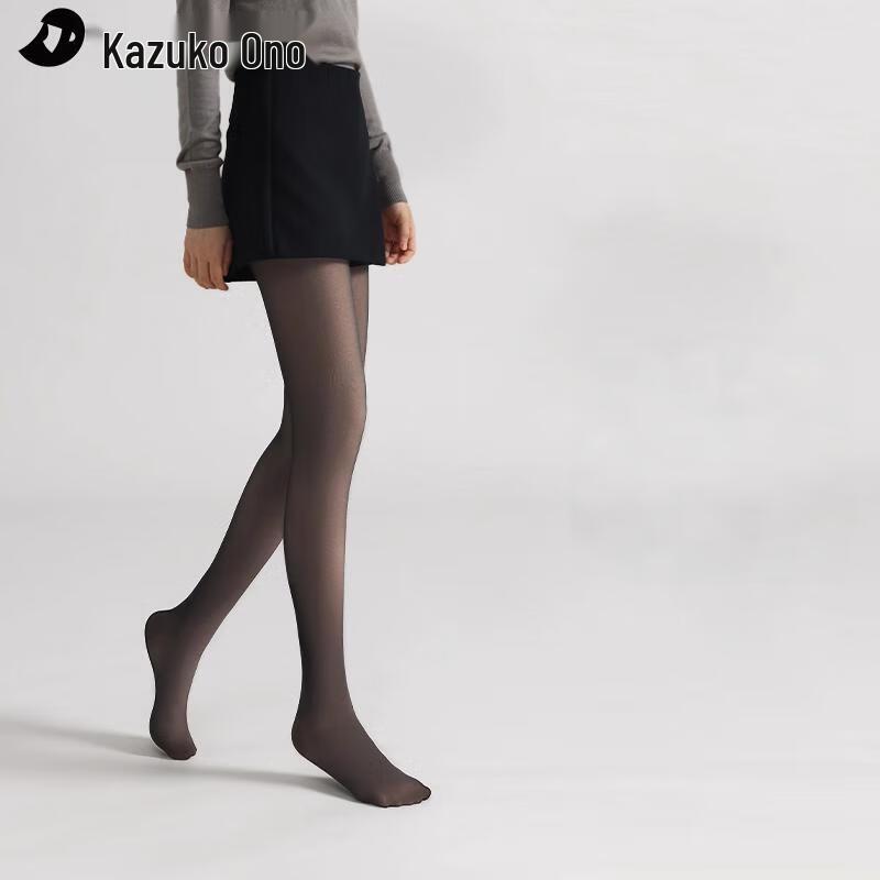 Женские прозрачные черные термолеггинсы Ono Kazuko Short