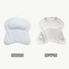 In Stock 4D Machine Washable Bath Pillow with 6 Suction Cups for Back Support