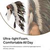 Indian Feather Headdress for Men Headpiece Dance Roles Play Festival