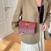 Woven texture bag women's new niche versatile foreign style small square bag fashion chain bag single shoulder messenger bag