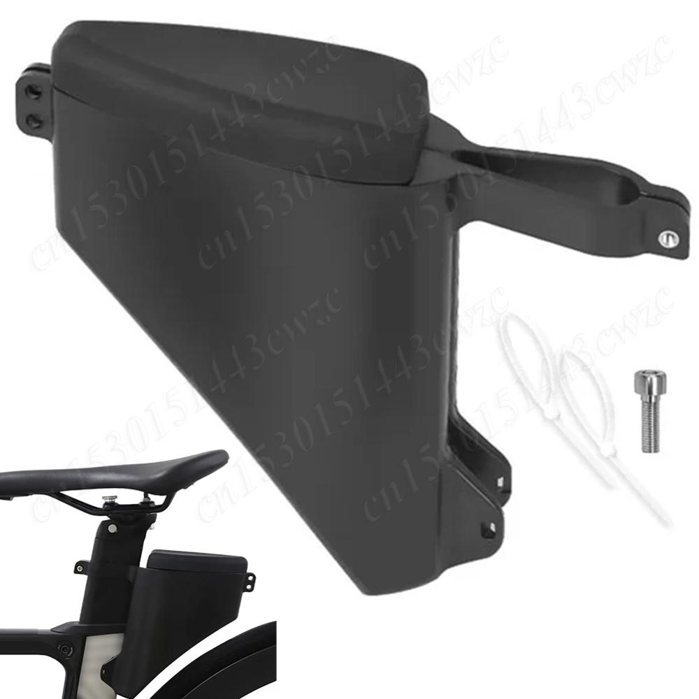 

Road Bike Tail Bag Hard Shell Bike Teardrop Seatpost Bag Large Capacity Bike Seatpost Torpedo Saddle Bag for Outdoor Sports чёрный