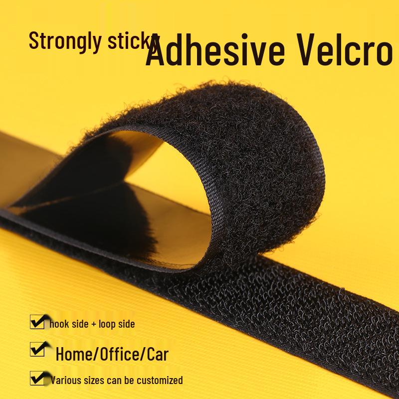 High-Temperature Resistant Eco-Friendly Double-Sided Velcro Hook & Loop Adhesive Sticker for Screens and Curtains