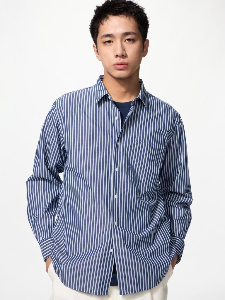 Uniqlo Japan Broad Shirt Stripes Regular Color