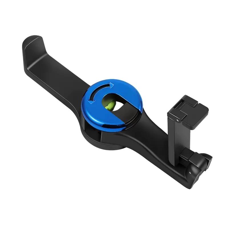 Car seat hook with phone holder, multifunctional and hidden 2-in-1 car seat hook with phone holder, universal rear headrest hook