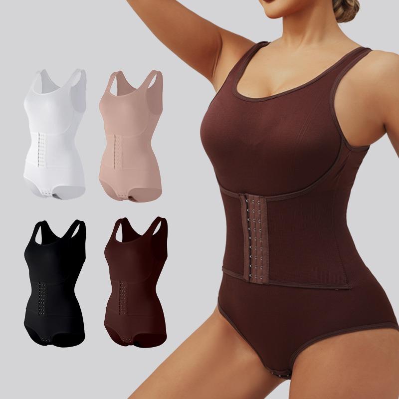 Guaina modellante intera: Body Modellante, con Bottoni a Triangolo, Senza Cuciture, Modellante per la Pancia, Snellente