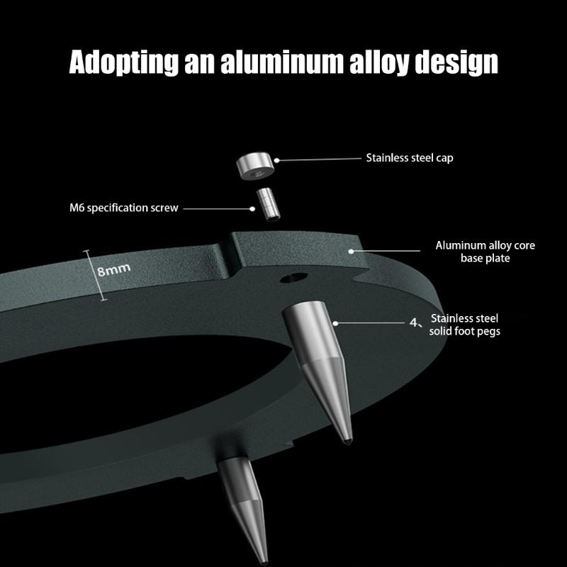 Stainless Steel Soundbar Stand Holder With Nonslip Base for Speaker Enhances Acoustic Performances