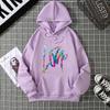 Autumn and winter velvet new fashionable hoodie loose and slimming  7017