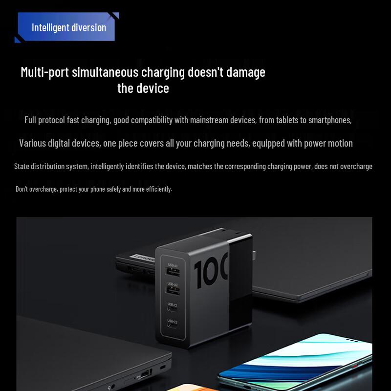 Lenovo Thinkplus 100W GaN Multi-Port Charger