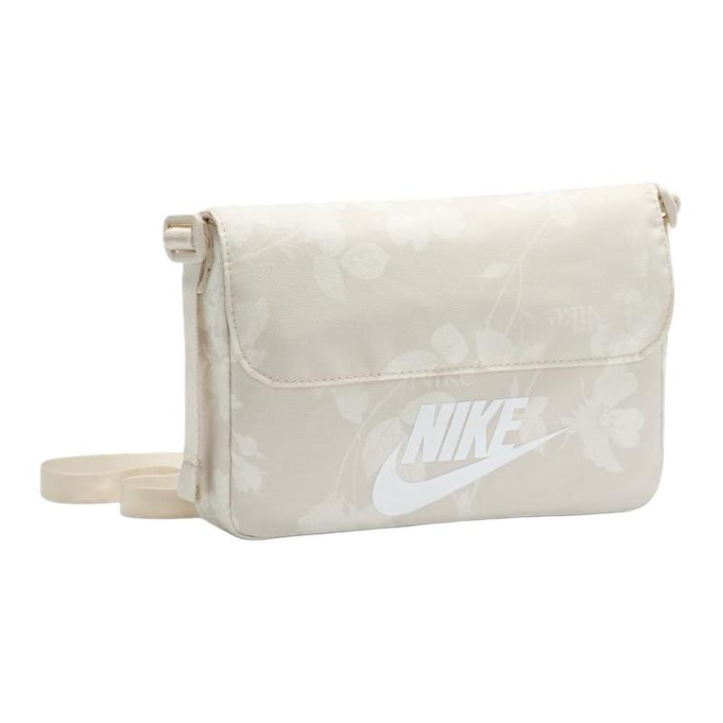 Nike Sportswear Fabric Crossbody Bag Women's Light Earth Brown & Sail White Casual HJ8505-104