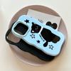Cute Lying Black Cat Case for iPhone 16 Pro Max Apple 17 Phone Case 15/14 Two-in-One Film Case