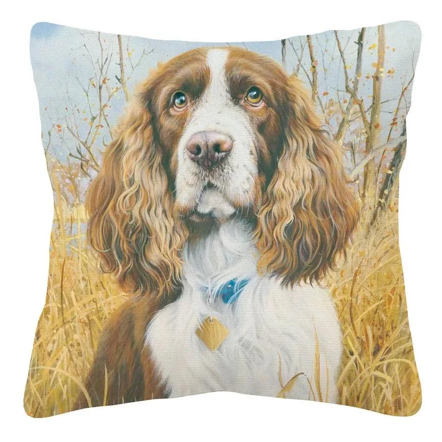 German Shorthaired Pointer Dog Yellow Labrador Cushion Cover Home Decorative Sofa Throw Pillow Case