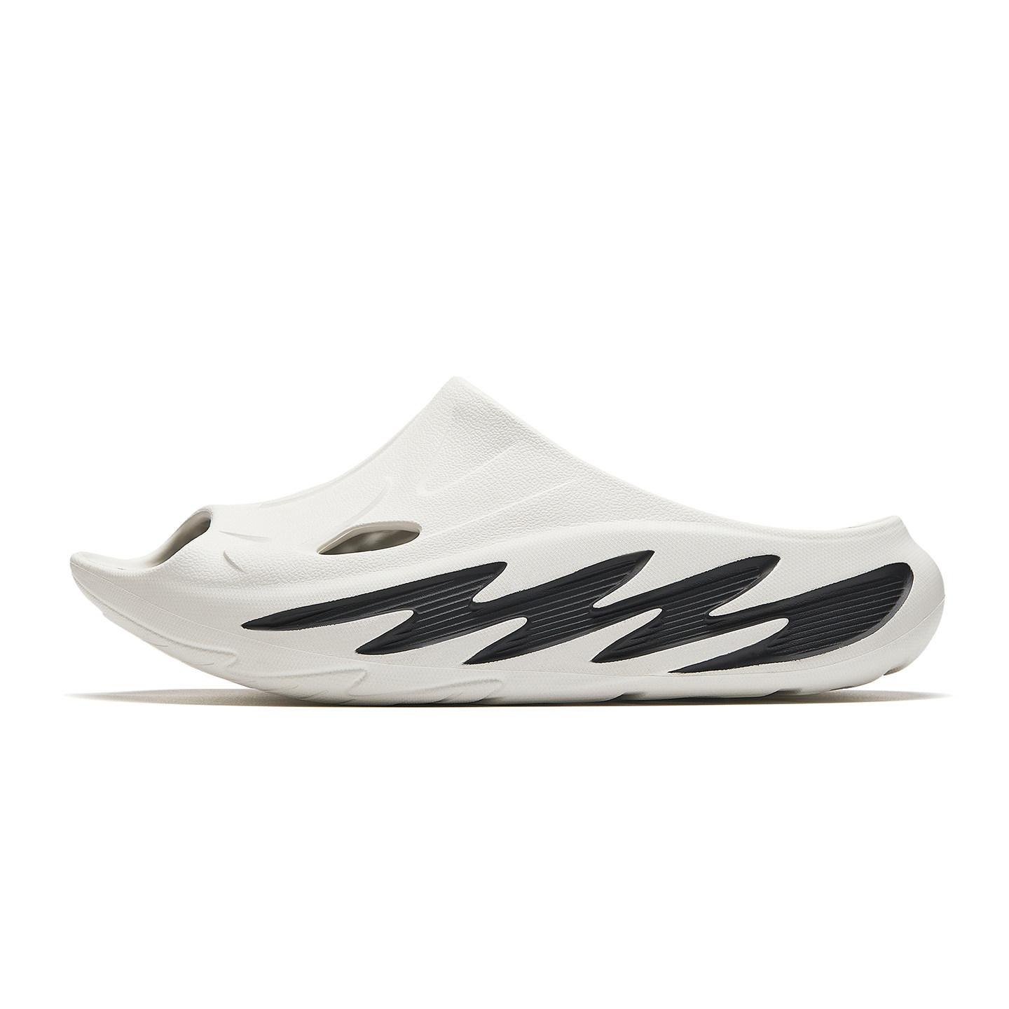 Anta C37 Thick Sole Comfortable EVA Non-Slip Slide Sandals Men footwear Ivory-White 912628507-1 40