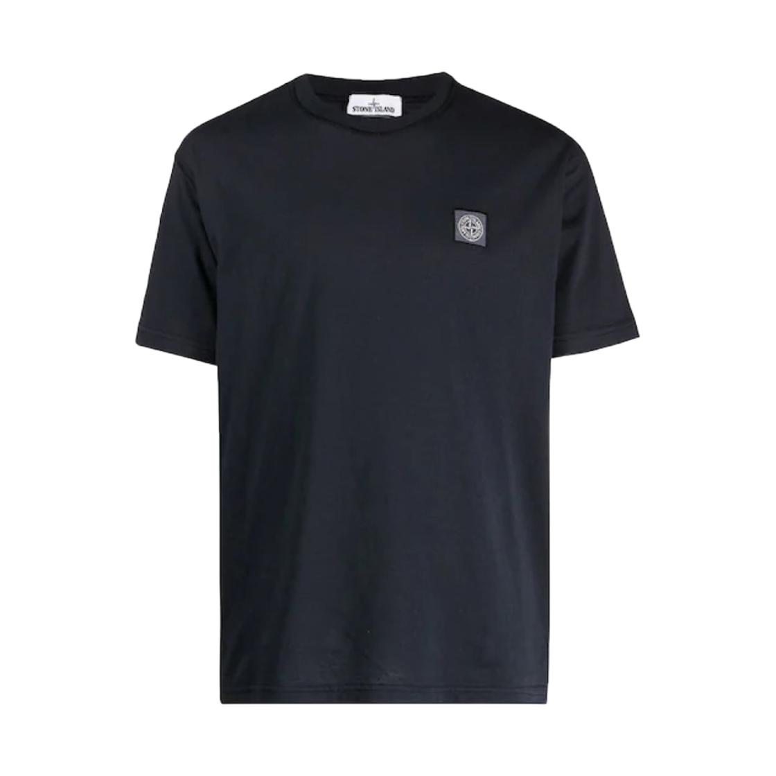 Stone Island Plain Crew Neck Pullover Short Sleeve T-Shirt Men tops Black 741523757-V0020 S