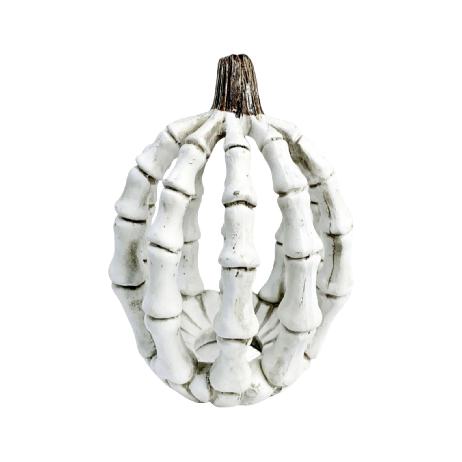 

Хэллоуин Креативная тыква Рука скелета Фестиваль Скелет Атмосфера Украшение Реквизит для вечеринки Декорация One Size